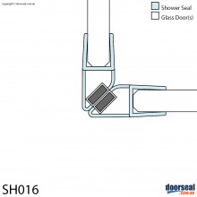 SH016 Magnetic Shower Screen Seal (10mm glass)